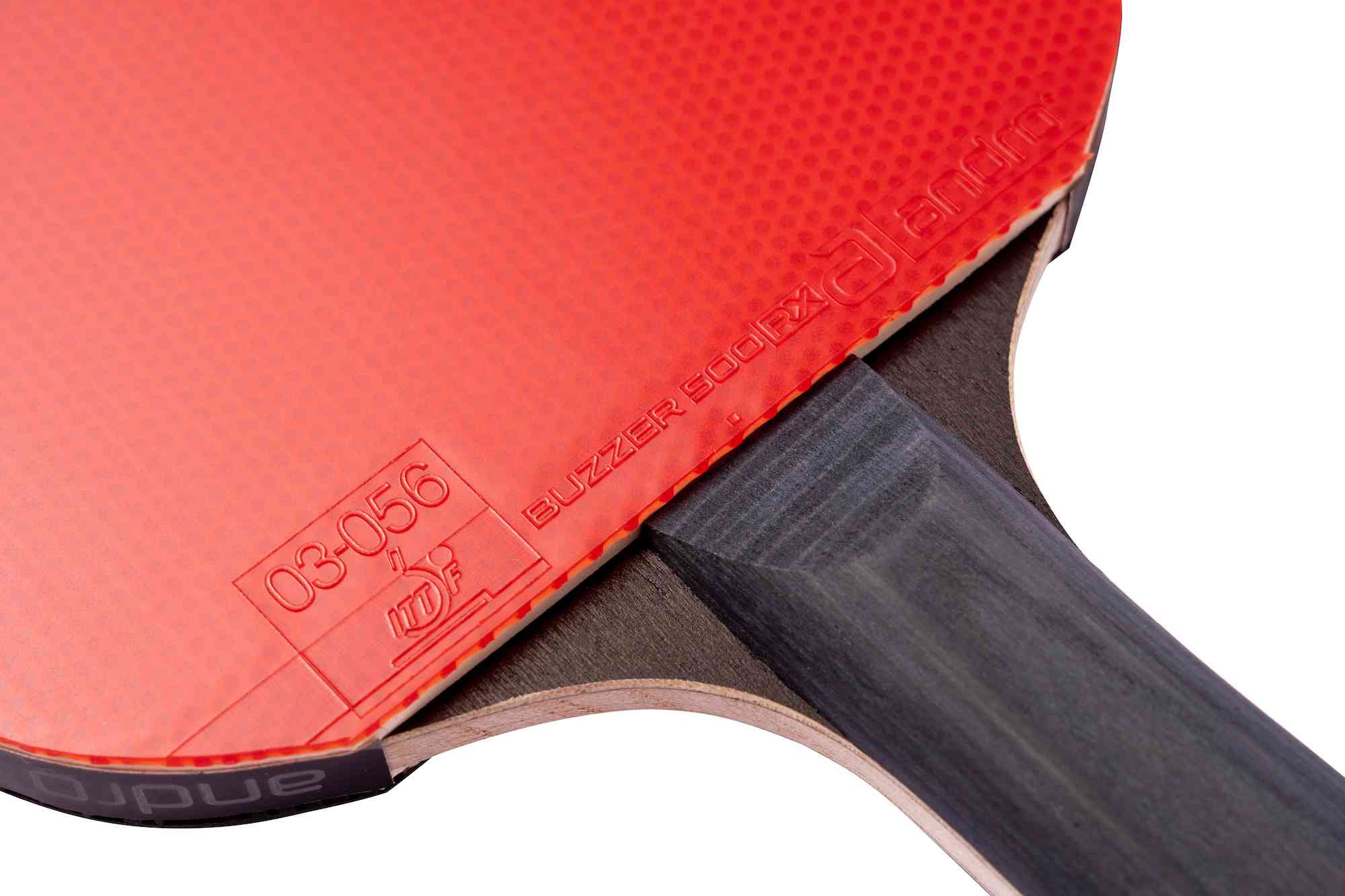 Andro Bat-Set Buzzer Pro Carbon 500 RX black/red concave - Image 4