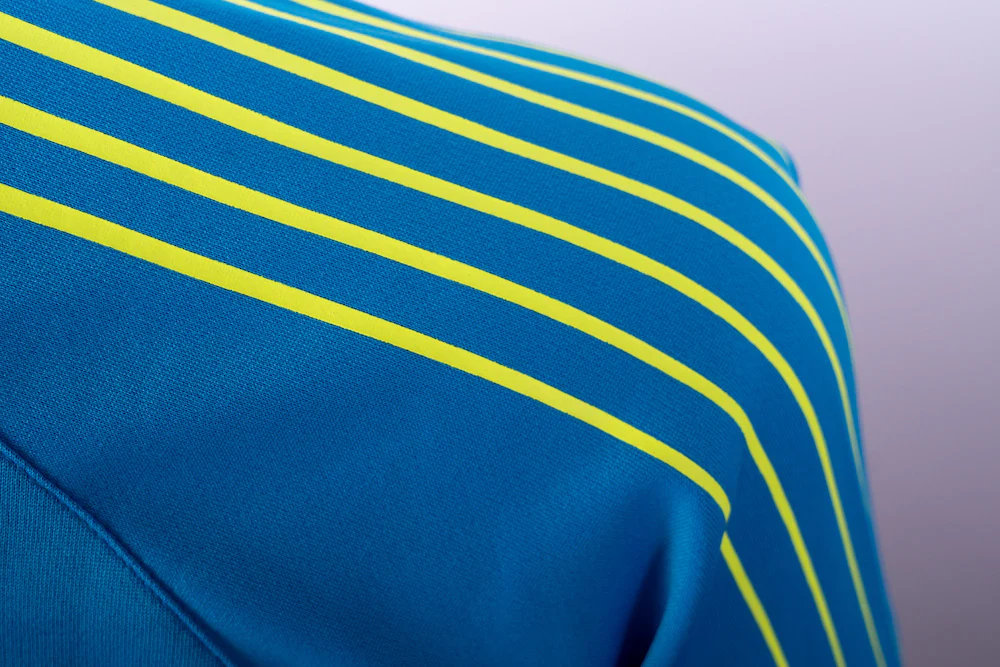 Andro Shirt Avos Cotton blue/yellow - Image 3