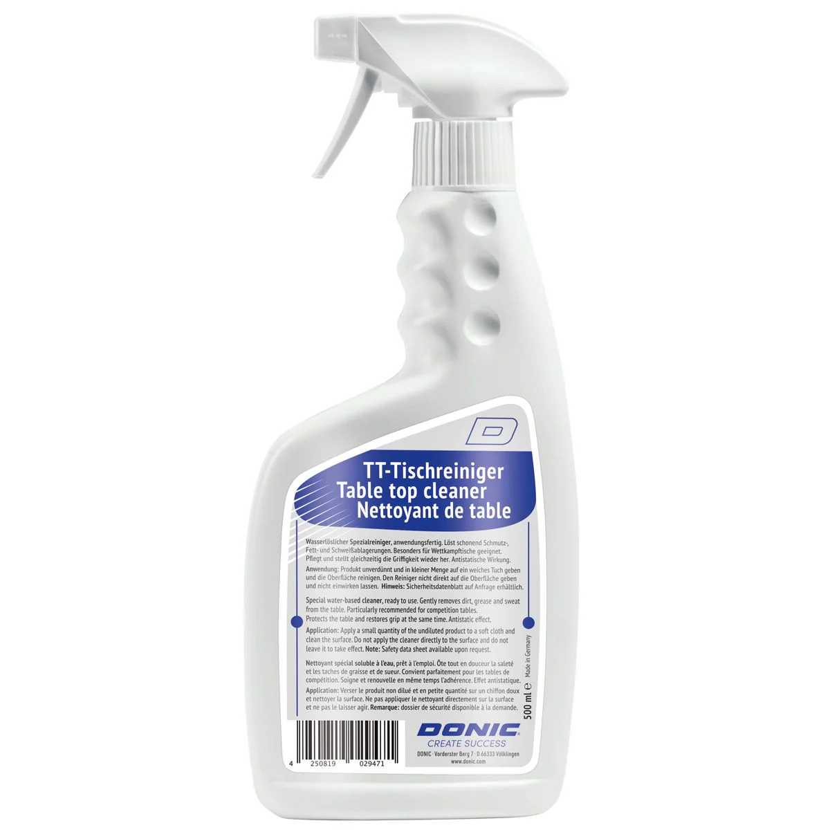 Donic Tablecleaner 500ml.