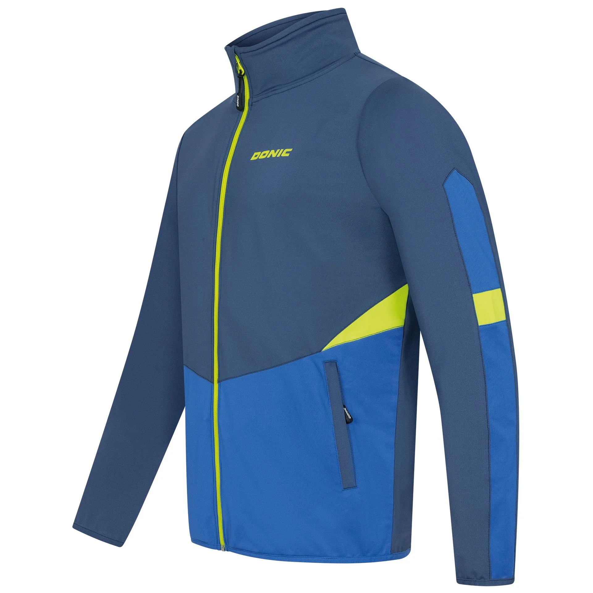 Donic Tracksuitjacket Trail navy/royalblue/lime - Image 2