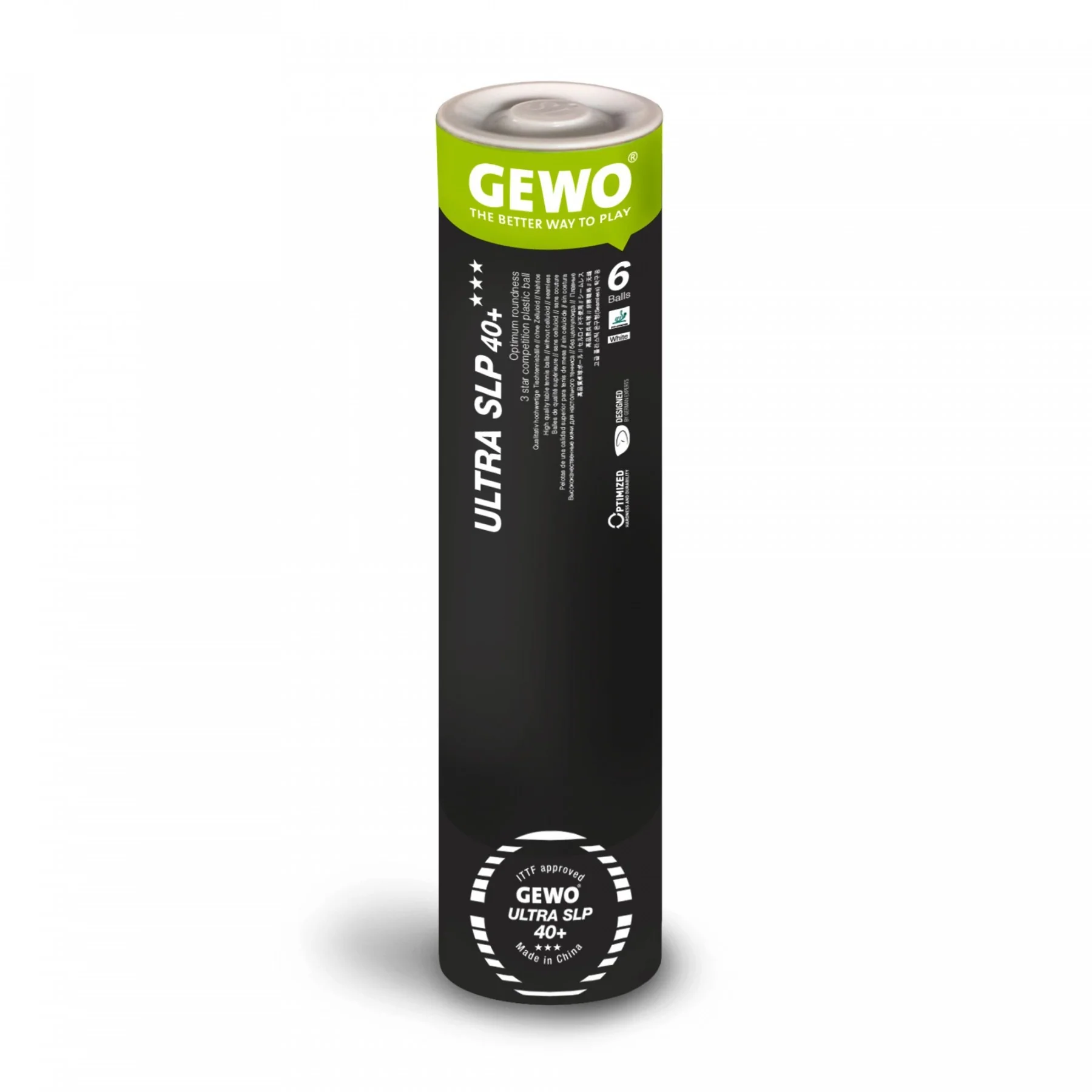 Gewo Balls Ultra SLP 40+*** tube(6) white