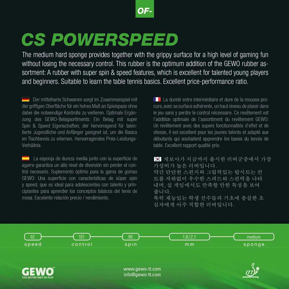 Gewo CS Powerspeed - Image 2