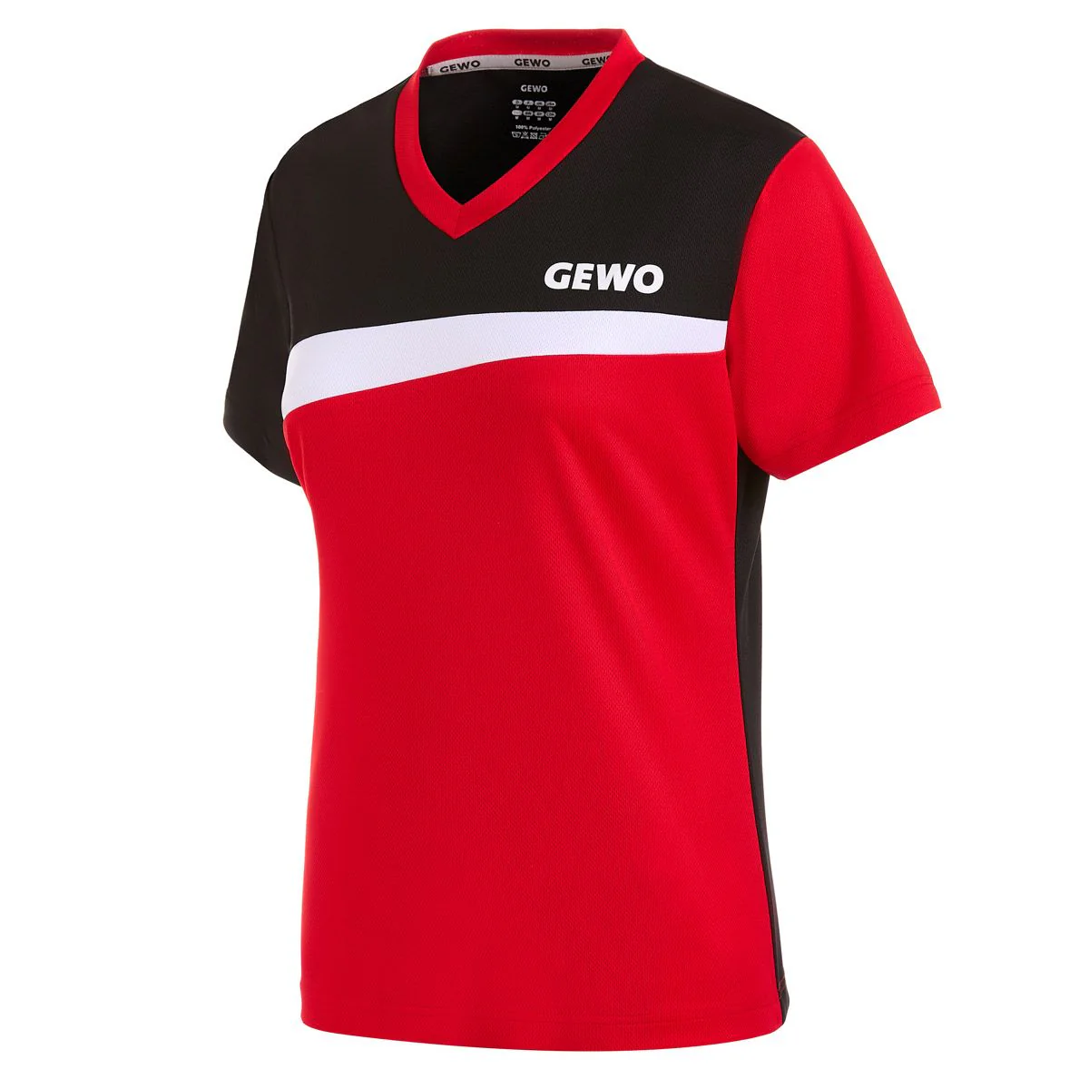 Gewo shirt Fondi III Lady red/black - Image 3