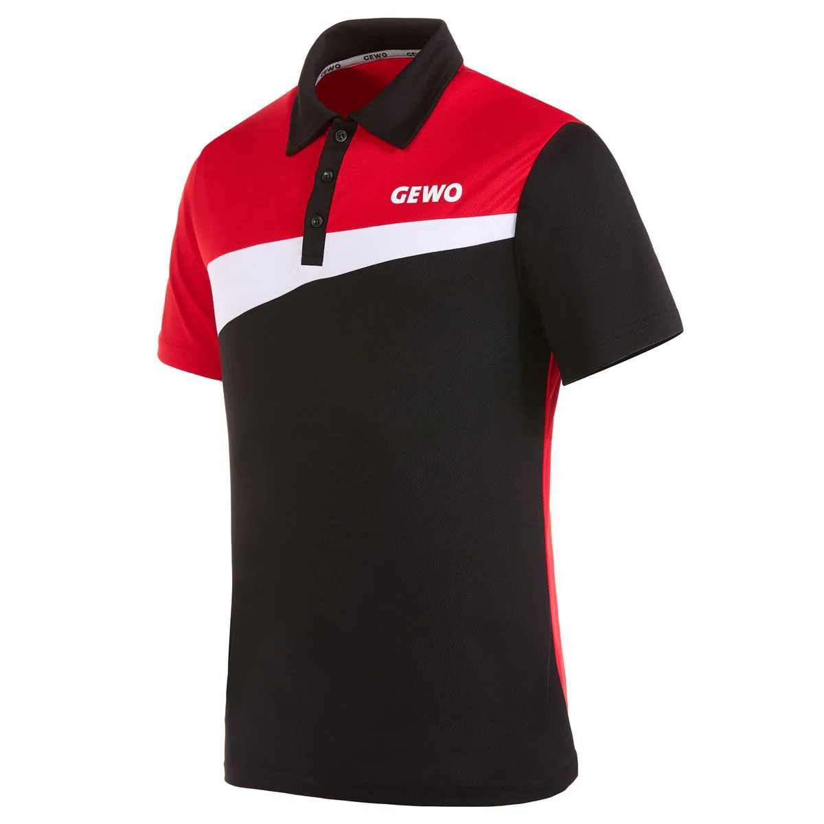 Gewo shirt Fondi IV black/red - Image 3
