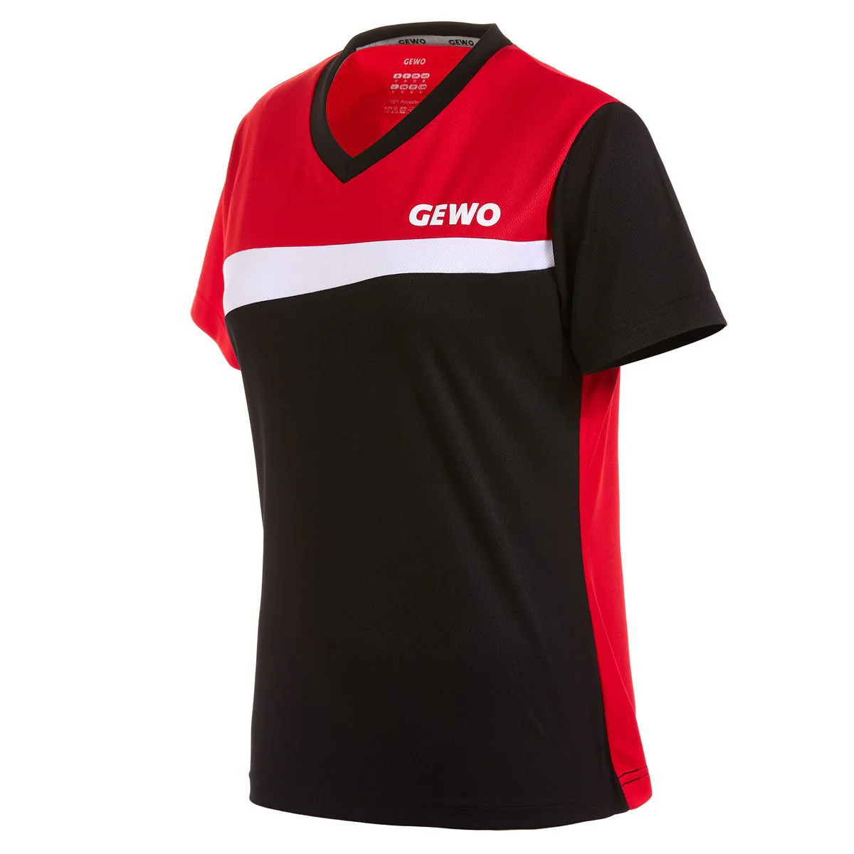 Gewo shirt Fondi IV Lady black/red - Image 3