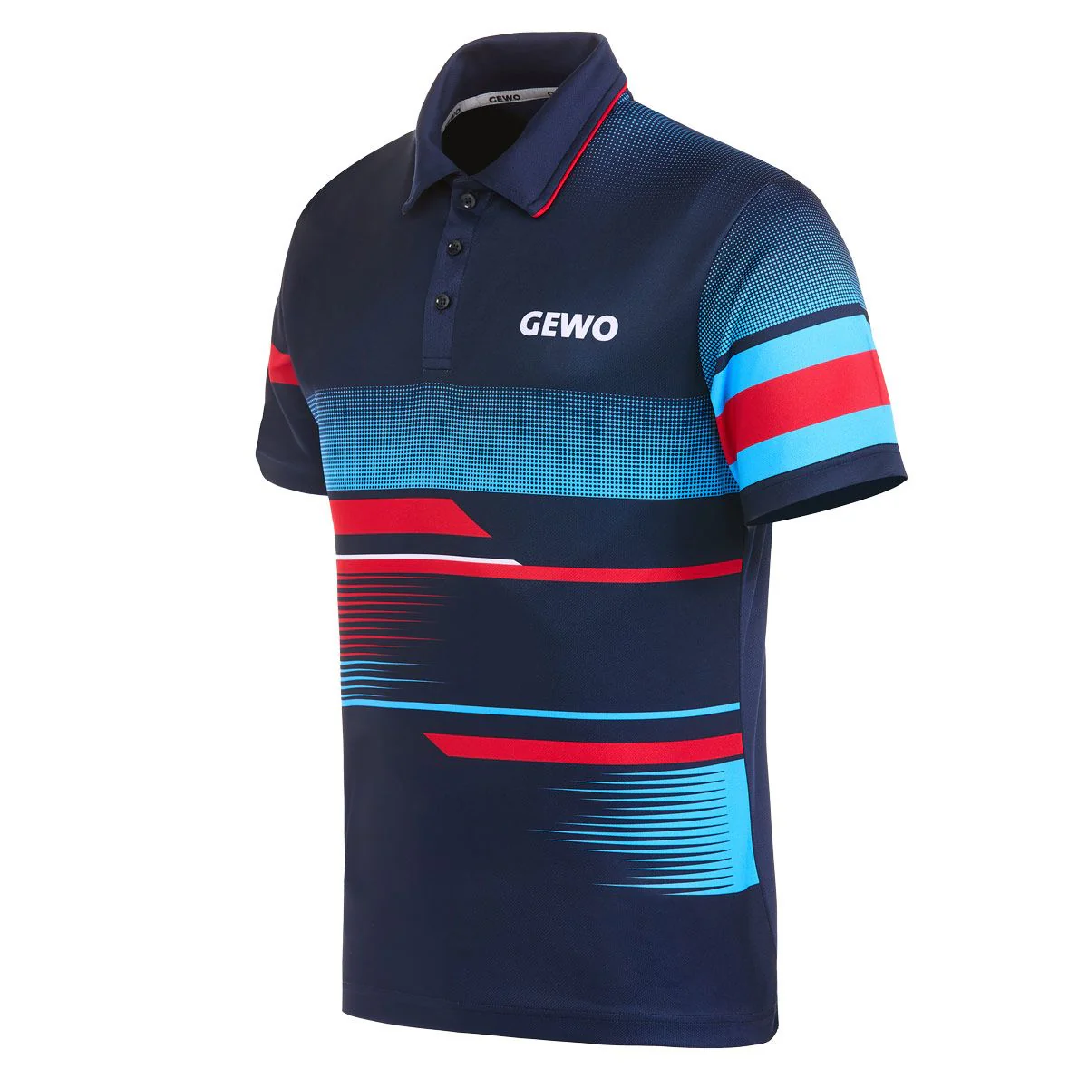 Gewo shirt Sarno I navy/red - Image 3