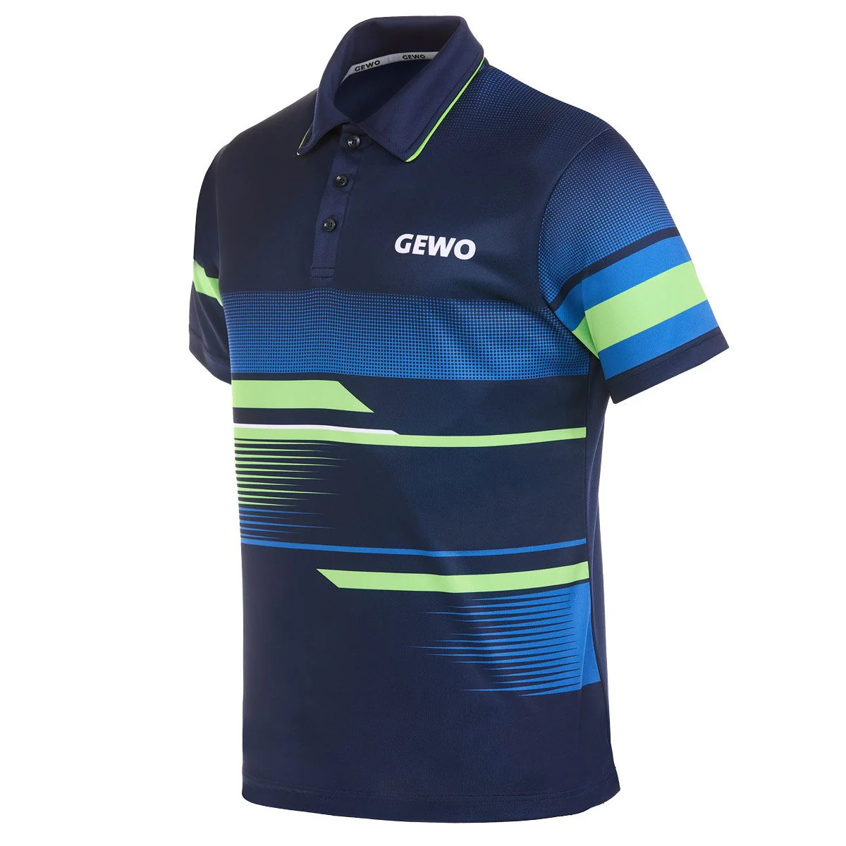 Gewo shirt Sarno II navy/green - Image 3