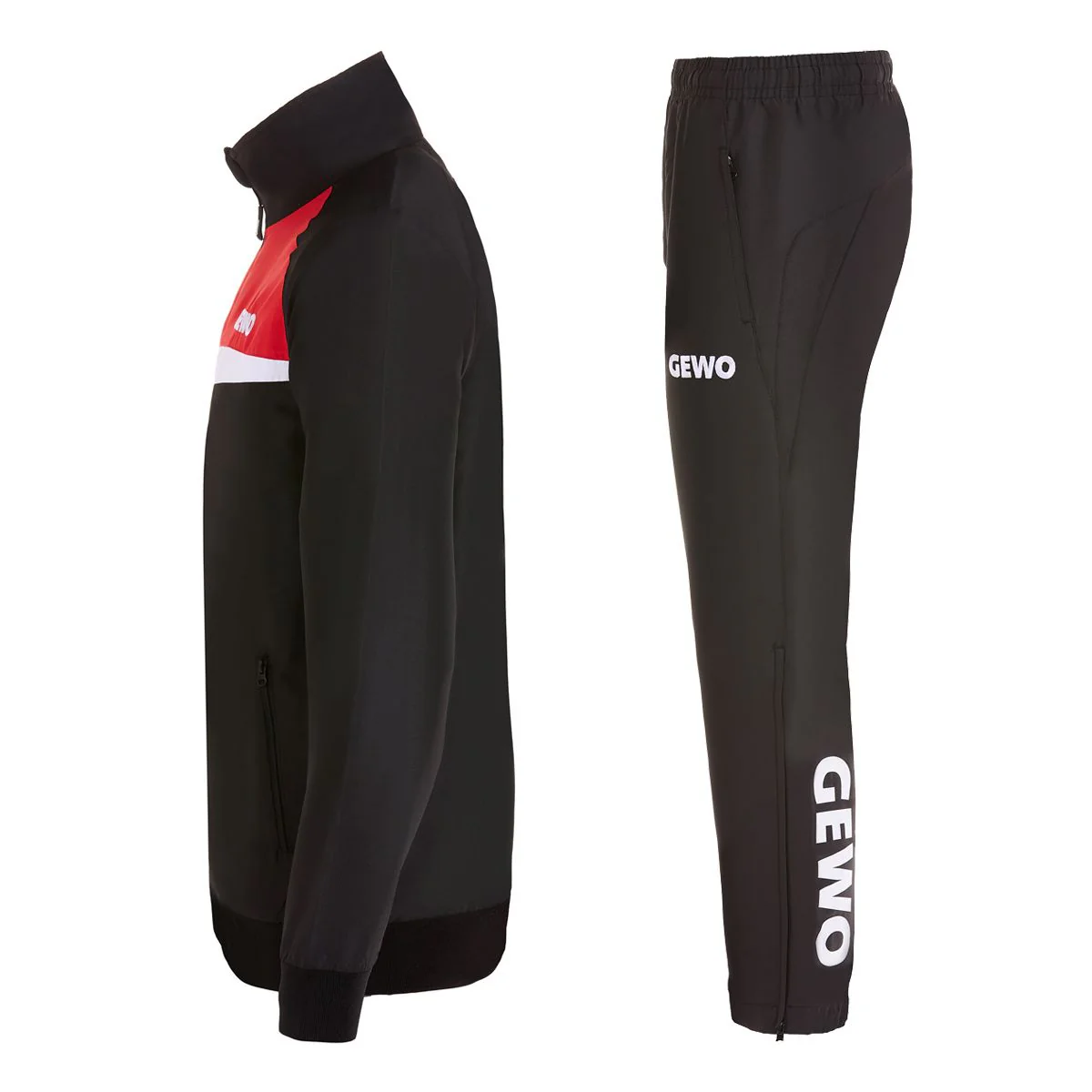 Gewo Tracksuit Fondi I black/red - Image 3
