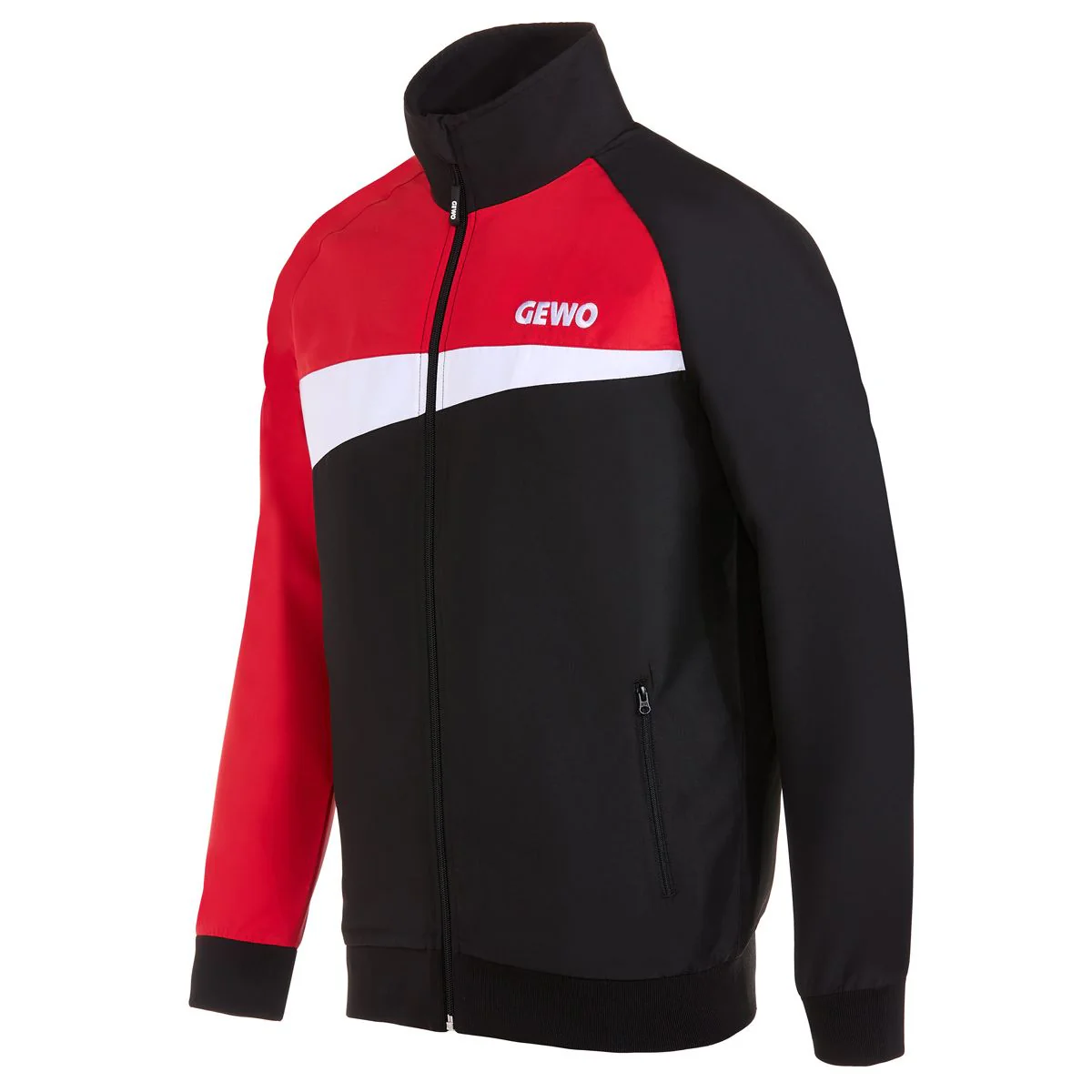 Gewo Tracksuitjacket Fondi I black/red - Image 3