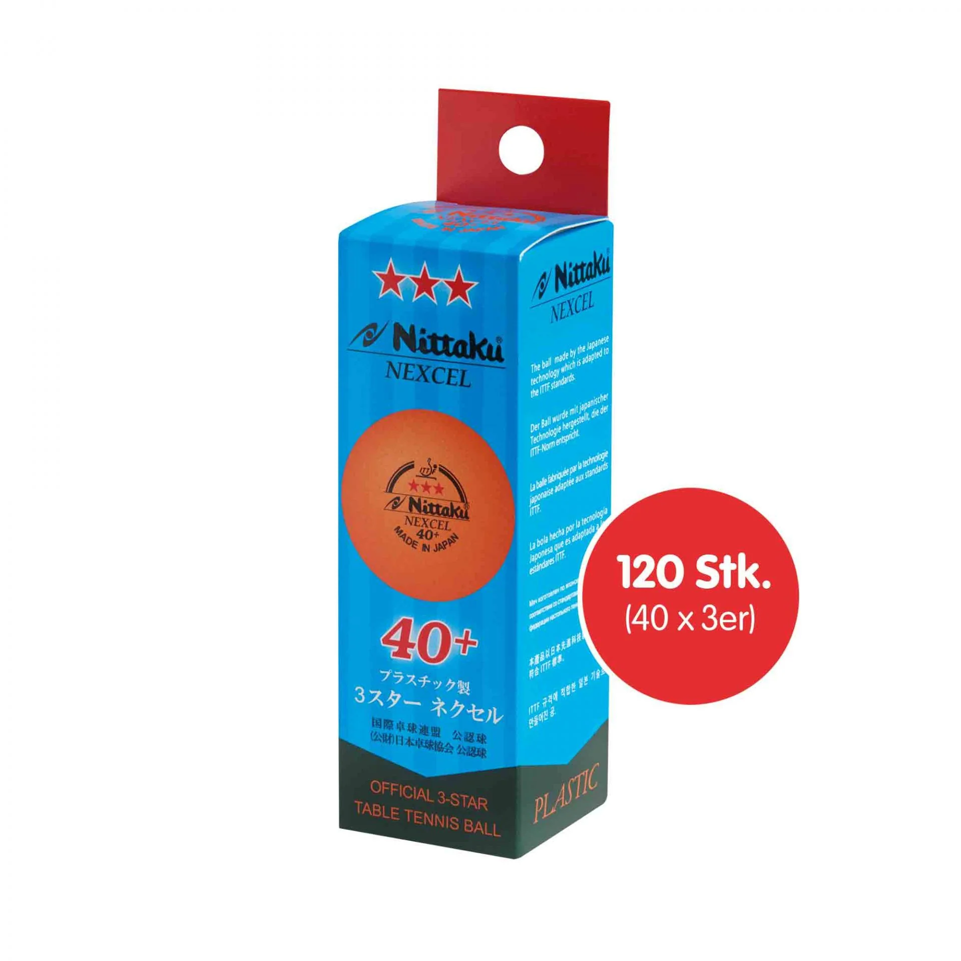Nittaku Nexcel 40+*** orange (120) - Image 3