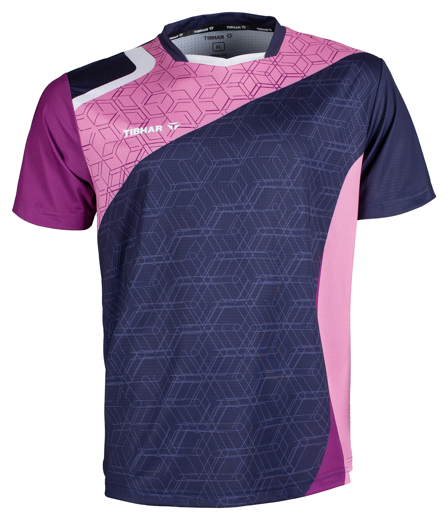 Tibhar shirt Sol navy blue/pink